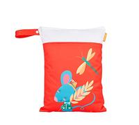 Lindo Colgando Bolsa de Pañales para Carrito de Bebé, Treer Reutilizable Impermeable Lavable Bolsa Doble Cremallera Wetbag Portátil Mamá Organizador de Maquillaje (Ratón)