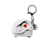 Lindo Colgante De Dinosaurio: Llavero De Animal De Goma Suave, Dije Para Bolso De Fiesta De Navidad, Juguete Realista Para Morder Dinosaurio, Adorable Accesorio Para Llaves Con Detalles De Dibujos Ani
