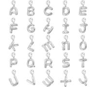 Lindo collar con 26 letras iniciales de la A a la Z para mujeres y niñas, collar con colgante de letra de burbuja de perlas retro, joyería, 50CM, Otros