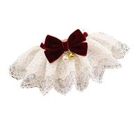 Lindo Collar de Encaje B para Perros y Gatos - Diseño de ELG Bow, Cómodo y Fácil de Usar, para su Uso y Especial (S) (M) (S)