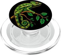 Lindo Colorido Camaleón Lagarto Amante de los Animales Arte PopSockets PopGrip para MagSafe