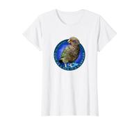 Lindo como UN Kea EN UN Pajaro Kiwi DE ESTACIONAMIENTO Camiseta gráfica económica, Mujer, Blanco, S