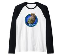 Lindo como UN Kea EN UN Pajaro Kiwi DE ESTACIONAMIENTO Camiseta Manga Raglan