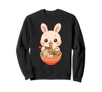 Lindo Conejito Comiendo Ramen Amante de la Comida Kawaii Sudadera