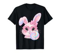 Lindo Conejito de Pascua en Gafas soplando un Chicle Chica Niño Camiseta