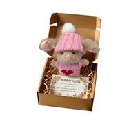 Lindo conejito de peluche - Peluche suave de 18 cm | Rabbit Doll | Hugging Bunny Stuffed Animal Collectible Toy Cute Companion Gift with Card for Kids Boys Girls for Birthday Christmas Easter