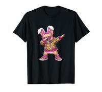 Lindo Conejito francés matón Feliz Pascua niña niños Mujeres Camiseta