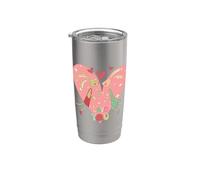 Lindo conejito pareja amor ilustración Vaso térmico de acero inoxidable de doble pared