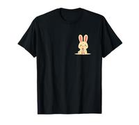 Lindo Conejo Conejo Sosteniendo Rosa Flor Domingo De Pascua Camiseta