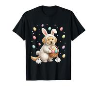 Lindo Conejo de Pascua con Huevos diseño de Perro caprichoso Camiseta