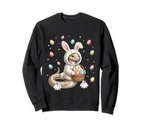 Lindo Conejo de Pascua con Huevos diseño de Serpiente caprichosa Sudadera