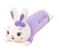 Lindo Conejo de Peluche de Conejo, Conejo de Peluche de Dibujos Animados, cojín de Cama, Juguete de Peluche, 27,56 Pulgadas, decoración del hogar para Mujeres, niñas, Amantes del día