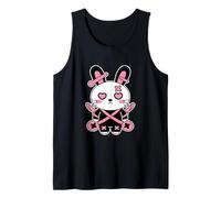 Lindo conejo emo espeluznante kawaii liebre pastel gótico Camiseta sin Mangas