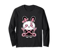 Lindo conejo emo espeluznante kawaii liebre pastel gótico Manga Larga