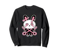 Lindo conejo emo espeluznante kawaii liebre pastel gótico Sudadera