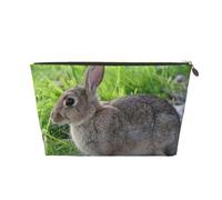 Lindo Conejo Liebre Gris, Bolsa de Maquillaje Bolsa de cosméticos Bolsa de artículos de tocador de Viaje portátil Bolsa de artículos de tocador