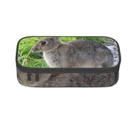 Lindo Conejo Liebre Gris, Estuche para lápices, Estuche para lápices Estuche para lápices de Gran Capacidad Estuche para cosméticos