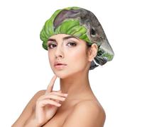 Lindo conejo liebre gris,Gorro de dormir de satén para adultos - Gorro de dormir elástico para mujer, cubrecabello nocturno