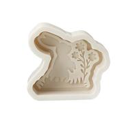 Lindo conejo velas molde de silicona DIY fabricación de velas de animales jabón hecho a mano resina yeso chocolate pastel molde decoración Pascua molde manualidades