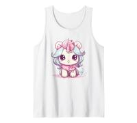 Lindo Conjunto de Pijamas de Unicornio para niñas con sueños mágicos Camiseta sin Mangas