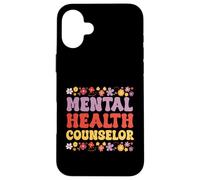 Lindo Consejero de Salud Mental Vestido Floral Terapeuta de ansiedad Carcasa para iPhone 16 Plus