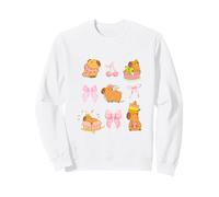 Lindo Coquette Bow Capybara Pijamas Ropa Niñas Mujeres Sudadera