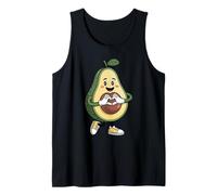 Lindo corazón de aguacate amor dulce amantes del aguacate Camiseta sin Mangas