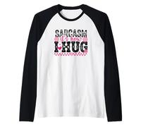 Lindo corazón de flores de It's How I Roll Camiseta Manga Raglan