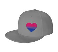 Lindo Corazón del Orgullo Bisexual Mujeres Hombres Sombrero De Béisbol Casual Sombrero Snapback Cómoda Aire Libre Gorra para Golf Viaje Pesca