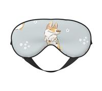 lindo corgi, Cubreojos completos Antifaz bloqueador de luz Antifaz para dormir Antifaz suave con los ojos vendados Noche