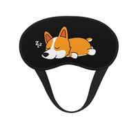 Lindo corgi durmiendo, Cubiertas oculares completas, antifaces para dormir que bloquean la luz, orejeras opacas para dormir