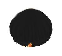 Lindo Corgi durmiendo,Gorro de ducha, gorro de noche, gorro de baño elástico impermeable de doble capa, reutilizable para el cabello.