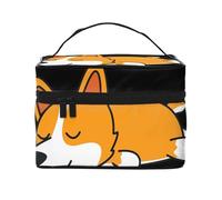 Lindo Corgi durmiendo, Neceser de Viaje para Mujer, Organizador de cosméticos Grande