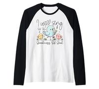 Lindo Coro de Iglesia Top I Will Sing of The Goodness of God Camiseta Manga Raglan