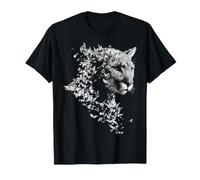 Lindo Cougar Animal Ilustración Camiseta