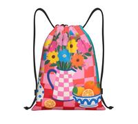 Lindo Cuadro De Pájaro Y Flores Bolsa De Gimnasio Ajustable Bolsa De Cuerda Fácil De Doblar Mochila Gimnasio para Escolar Senderismo Adolescentes 36X42Cm