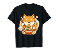 Lindo cuenco de fideos ramen para perros Shiba Inu, regalo de anime Kawaii Neko Camiseta