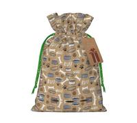 Lindo cuenco de hueso de perro Woof Paw bolsas de Navidad regalo aperitivos cesta feliz Halloween cordón boda fiesta bolsas regalos