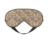Lindo cuenco de hueso de perro Woof Paw Sleep Eye Mas Light Block Night Eye Blinder Travel Essential Gifts Women Men Sleep Mask