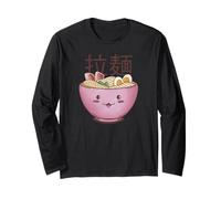 Lindo Cuenco de Ramen Kawaii japonés Arte de Comida Manga Larga