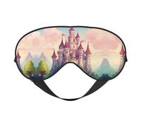 Lindo cuento de hadas Castle03 - Antifaz suave con estampado de cuento de hadas, correa ajustable, cubierta de ojos suave, vendaje para viajes, yoga, siesta y trabajo
