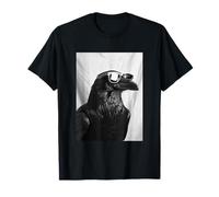 Lindo Cuervo con Gafas de Sol Cool Forest Animal Photo Booth Camiseta
