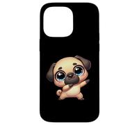 Lindo Dab Pug Divertido Animal De Dibujos Animados Con Ojos Carcasa para iPhone 14 Pro Max