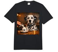 Lindo dálmata para Perros Que beben Puppuccino Dog Cup Meme Art Comfort Colors Adult Heavyweight T-Shirt