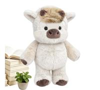Lindo De Peluche De Becerro Corriendo - Adorable Muñeca De Va-ca Corriendo De Felpa De 23,62 Pulgadas | Animal De Peluche De Ja-balí De Dibujos Animados Suave Y Tierno para Niños (Caqui)
