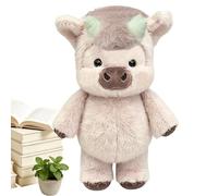 Lindo De Peluche De Becerro Corriendo - Adorable Muñeca De Va-ca Corriendo De Felpa De 23,62 Pulgadas | Animal De Peluche De Ja-balí De Dibujos Animados Suave Y Tierno para Niños (Rosa)