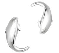 Lindo delfín en forma de pendientes de animales, adecuados para mujeres, con un estilo simple y elegante pulido pequeño animal ballena studs cumpleaños vacaciones joyería regalos