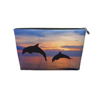 Lindo delfín Impreso., Bolsa de Maquillaje Bolsa de cosméticos Bolsa de artículos de tocador de Viaje portátil Bolsa de artículos de tocador