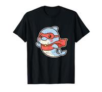 Lindo Delfín Pequeño Héroe Camiseta