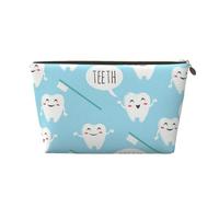 Lindo Dentista higienista Dental Estampado Azul, Bolsa de Maquillaje Bolsa de cosméticos Bolsa de artículos de tocador de Viaje portátil Bolsa de artículos de tocador